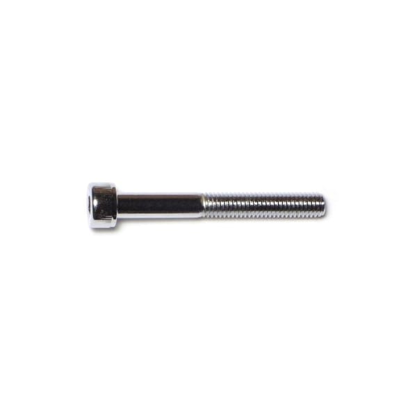 Midwest Fastener M5-0.80 Socket Head Cap Screw, Chrome Plated Steel, 40 mm Length, 10 PK 74404 - main